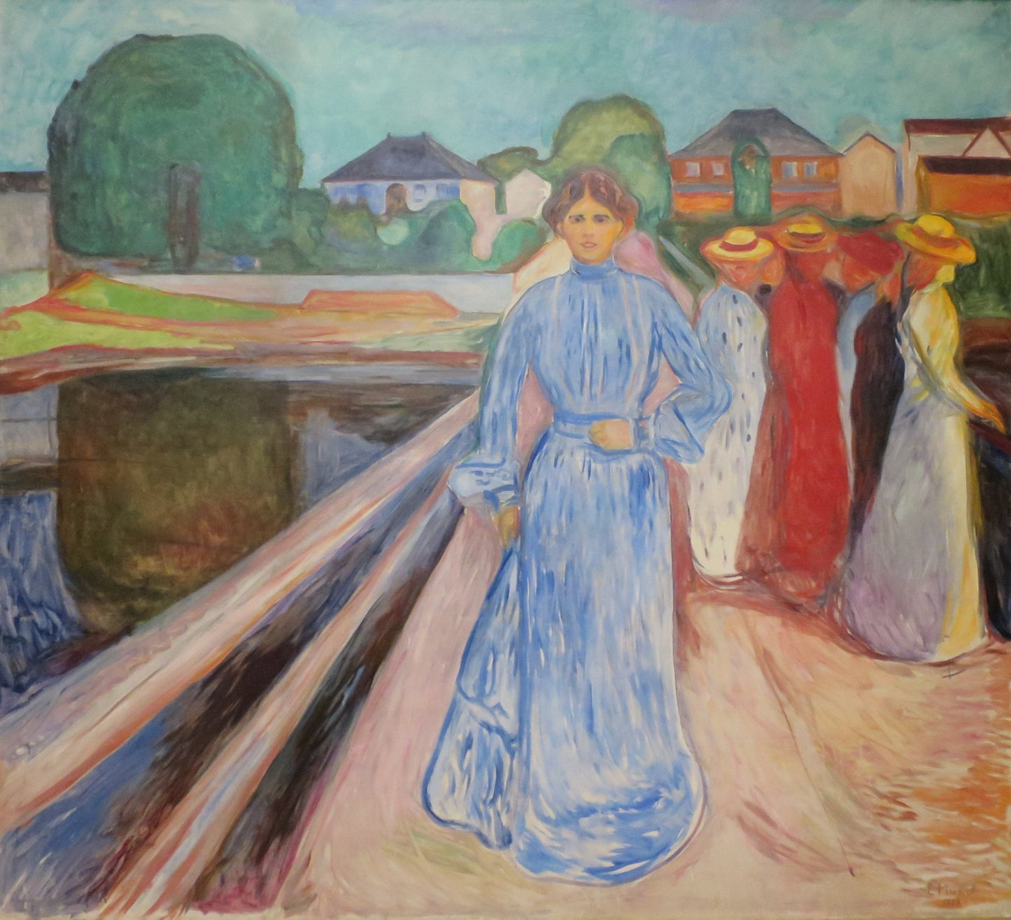Girls on the Jetty by Edvard Munch, vintage art, modern poster print