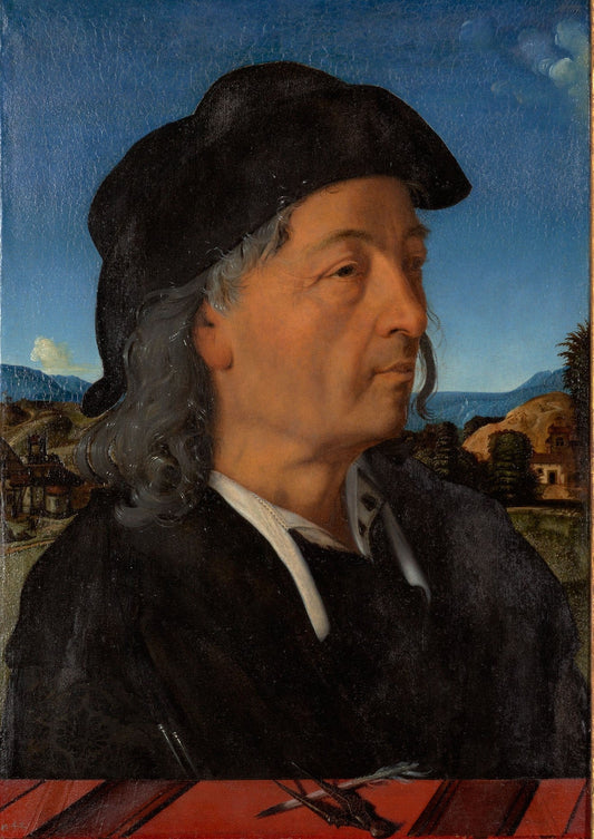 Giuliano da Sangallo, vintage artwork by Piero di Cosimo, A3 (16x12") Poster Print
