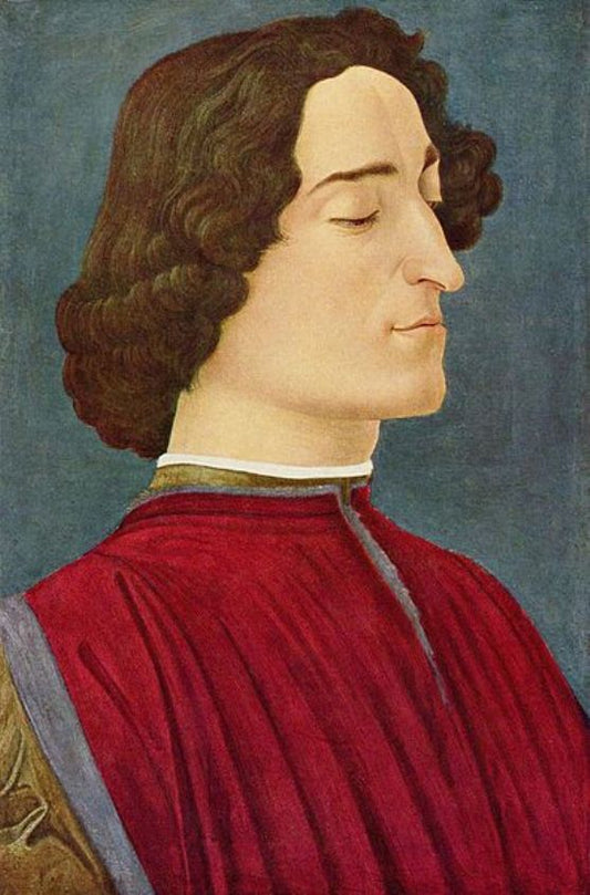 Giuliano de' Medici, vintage artwork by Sandro Botticelli, A3 (16x12") Poster Print