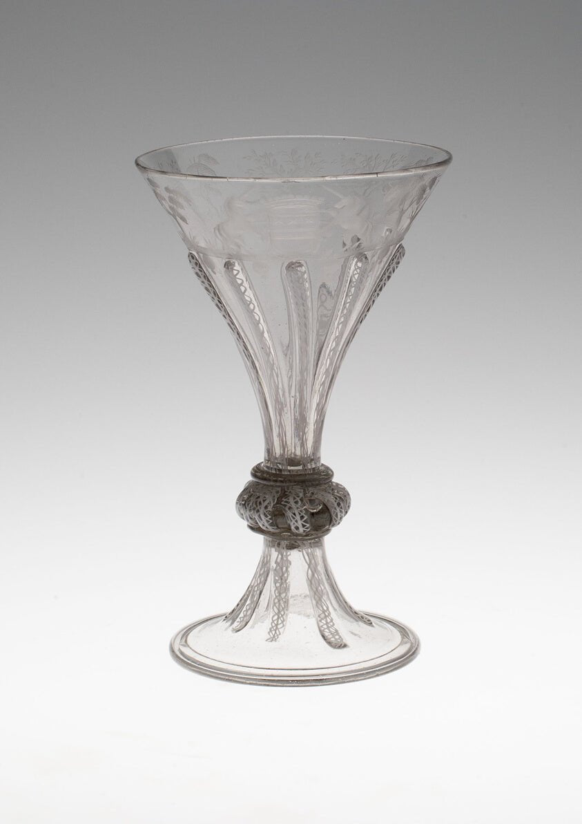 Goblet Engraved with Hunting Scenes by  Bohemia, Czech Republic, 23x16"( A2 size) Poster Print