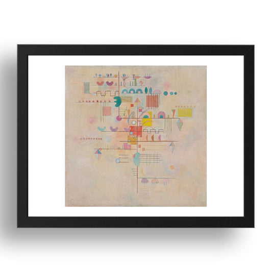  GRACEFUL ASCENT by Wassily Kandinsky, 17x13" Frame