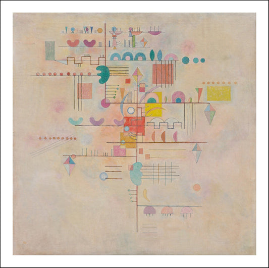 GRACEFUL ASCENT by Wassily Kandinsky, 23x16"( A2 size ) Poster Print