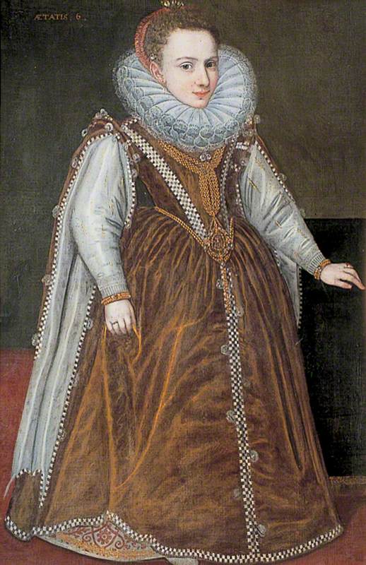 Granddaughter of the Duke and Duchess of Parma, vintage artwork by Sofonisba Anguissola, A3 (16x12") Poster Print
