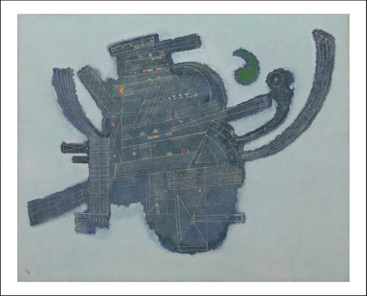 GREEN ACCENT by Wassily Kandinsky, 23x16"( A2 size ) Poster Print