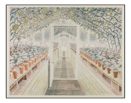 Greenhouse by Eric Ravilious by Eric Ravilious, A4 size (8.27 × 11.69 inches) Poster