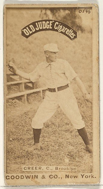 :Greer Catcher Brooklyn from the Old Judge series for Old Ju-16x12"(A3) Poster