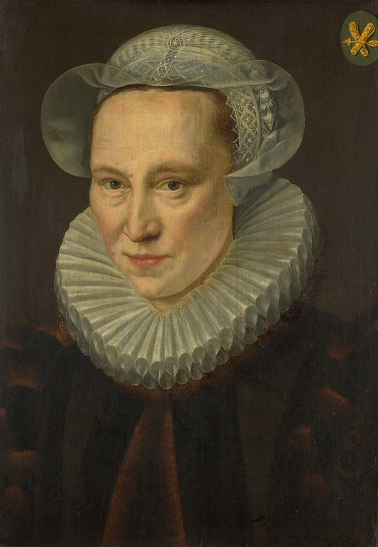 Grietje Pietersdr Codde, vintage artwork by Adriaen Thomasz. Key, A3 (16x12") Poster Print