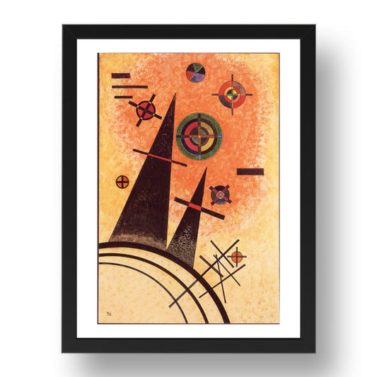 Grun im Kreis 1927 by Wassily Kandinsky, 17x13" Frame