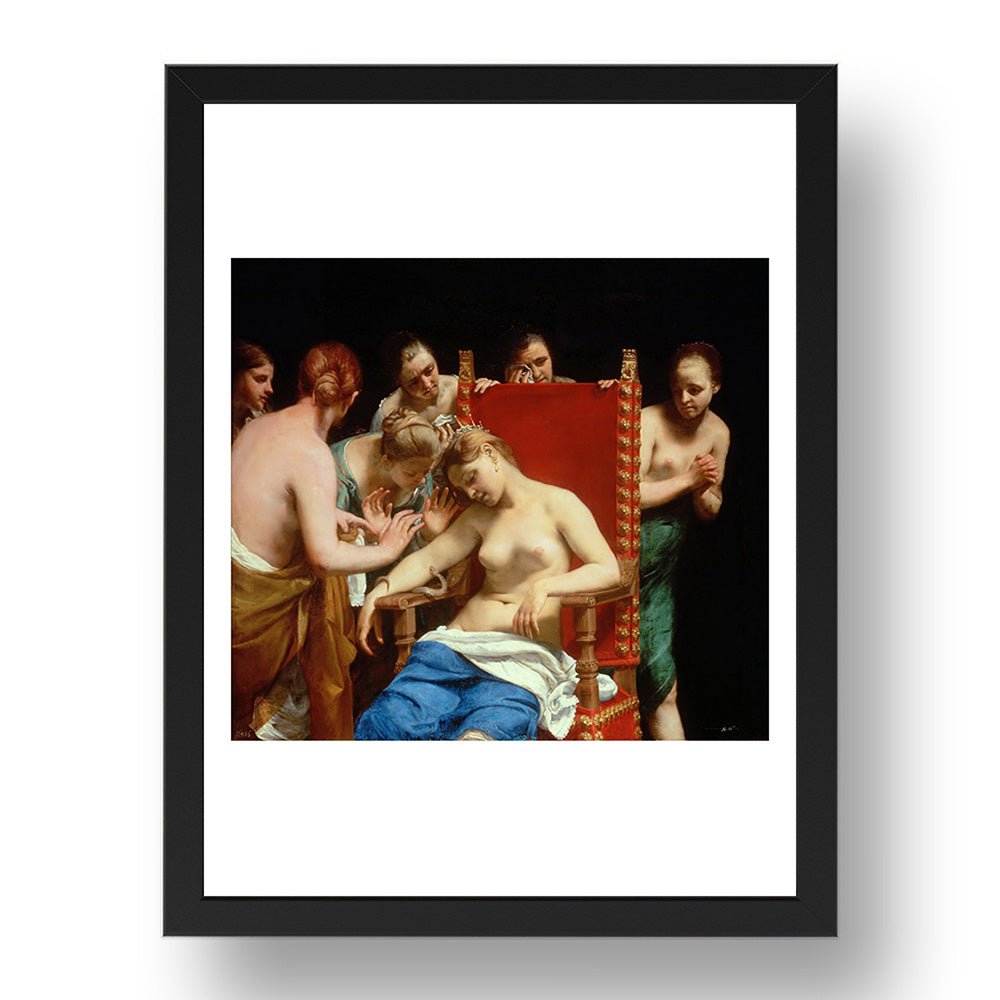 Guido Cagnacci - The Death Of Cleopatra [1659], A4 size (8.27 × 11.69 inches) Poster
