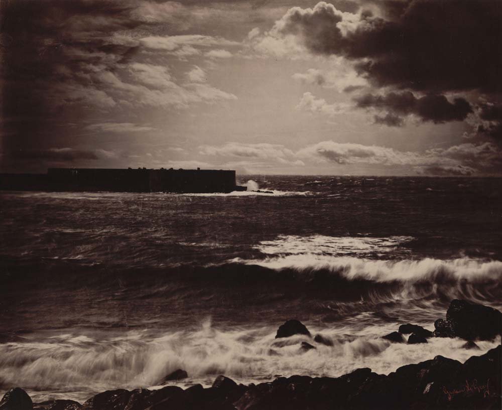 Gustave Le Gray - The Great Wave, vintage historic photograph, modern poster print