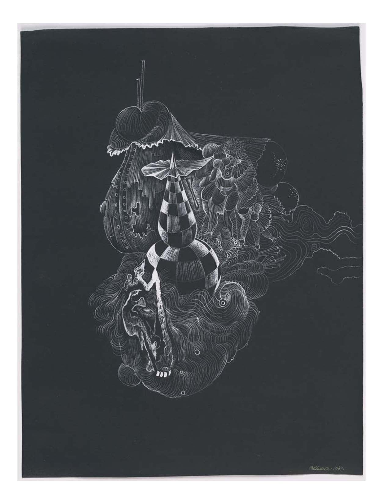 Hans Bellmer - The Palace of King Ubu, 16x12" (A3) Poster Print