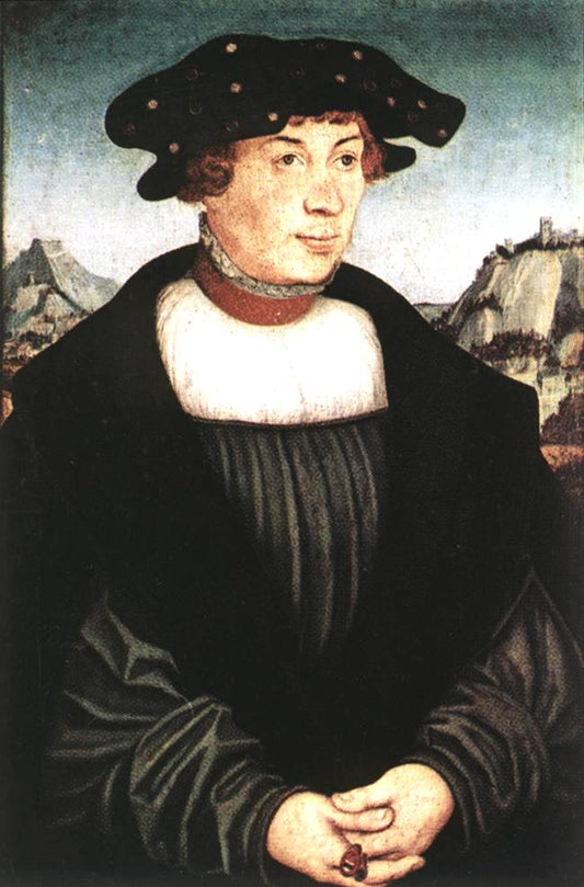 Hans Melber, vintage artwork by Lucas Cranach the Elder, A3 (16x12") Poster Print