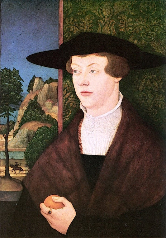 Hans Rott, Patrician of Memmingen, vintage artwork by Bernhard Strigel, A3 (16x12") Poster Print