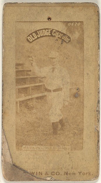 :Harkins Pitcher Brooklyn from the Old Judge series for Old-16x12"(A3) Poster