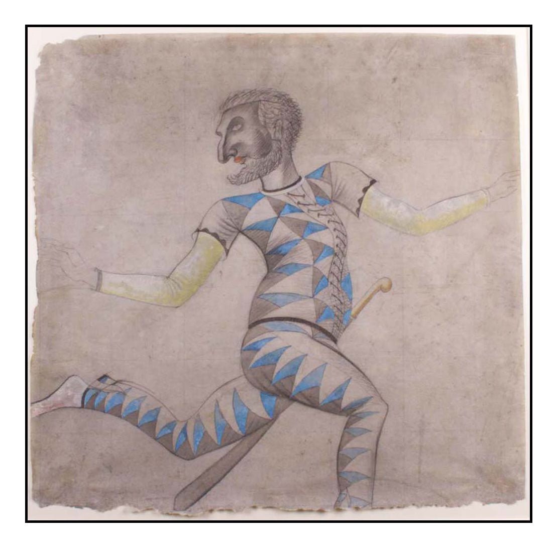 Harlequin (1928) by Eric Ravilious, vintage art, A3 (16x12") Poster Print