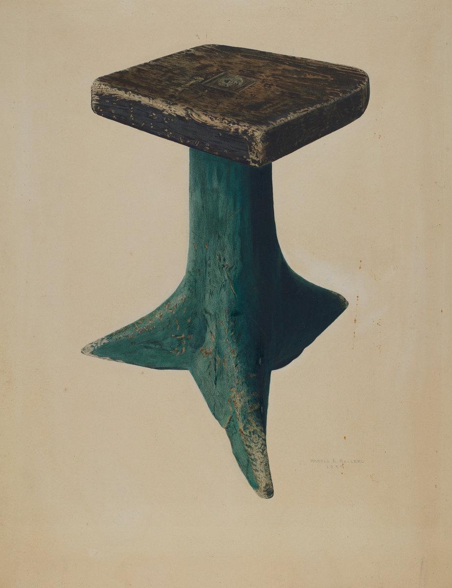 Harold Ballerd:Stool,16x12"(A3) Poster