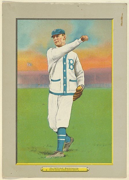 :Harry McIntyre Pitcher Brooklyn Superbas  Now with Chicago-16x12"(A3) Poster