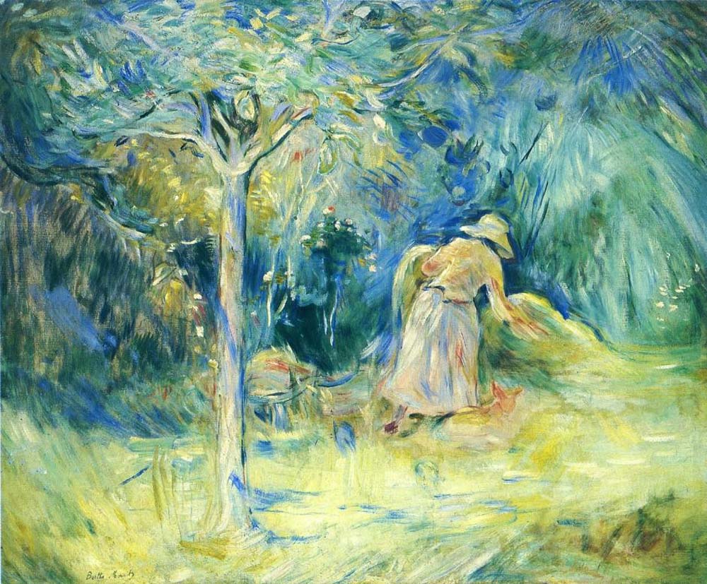 Haying at Mezy - 1891 - by Berthe Morisot, vintage art, modern poster print