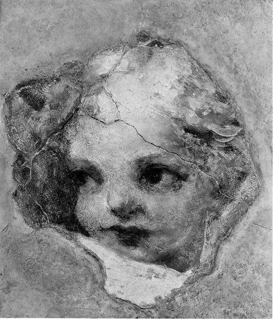 Head of a Cherub, vintage artwork by Correggio, A3 (16x12") Poster Print