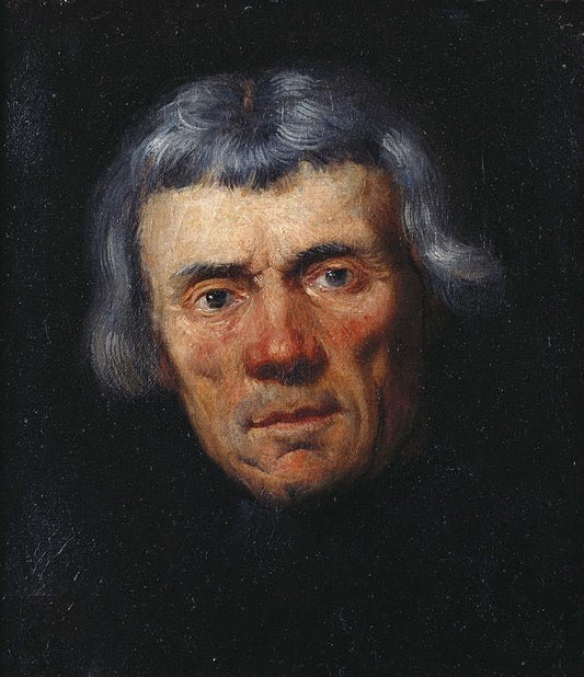 Head of a Man (Portrait Study), vintage artwork by Tintoretto, A3 (16x12") Poster Print