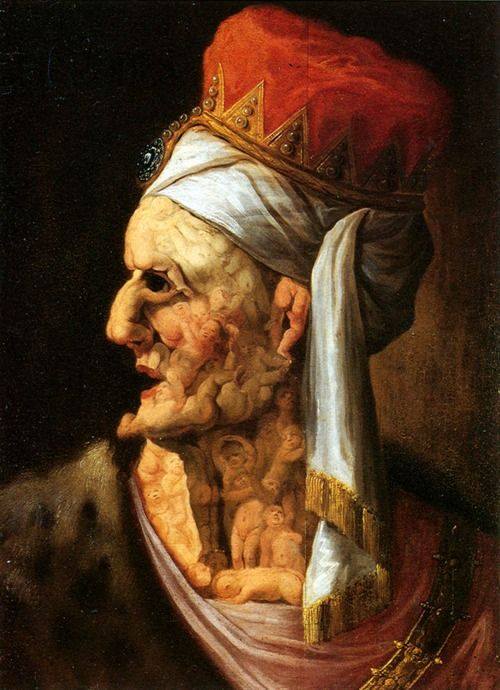 Head of Herod, vintage artwork by Giuseppe Arcimboldo, A3 (16x12") Poster Print