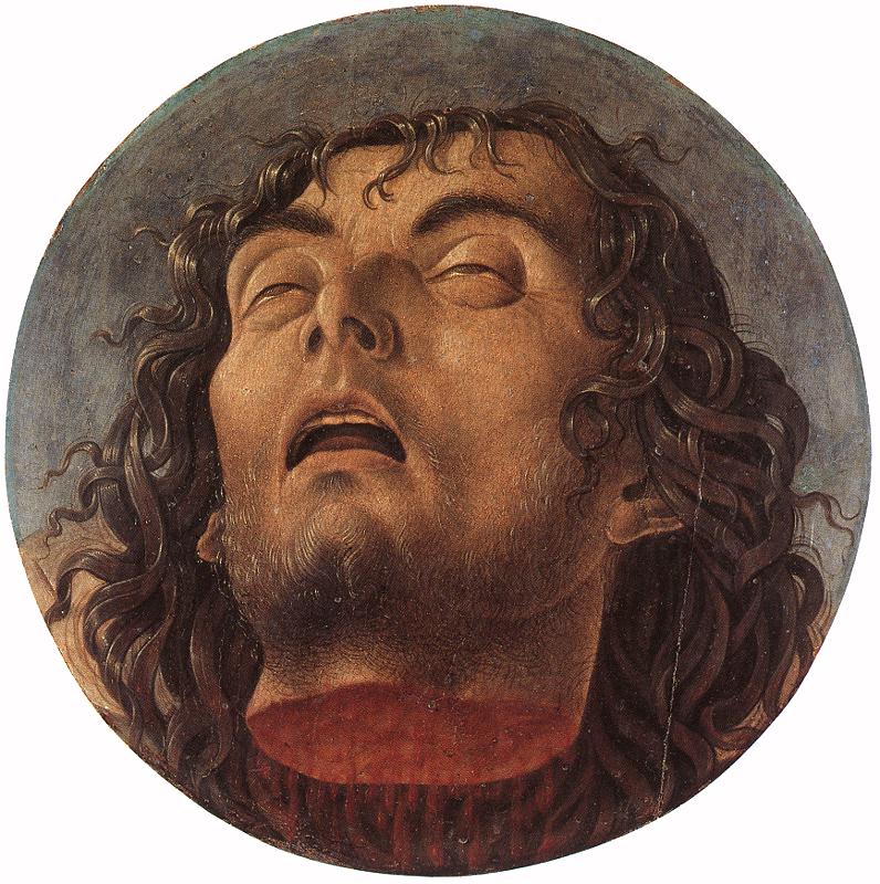 Head of the Baptist, vintage artwork by Giovanni Bellini, A3 (16x12") Poster Print