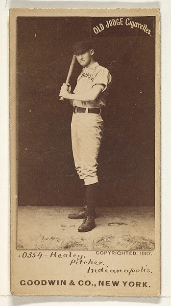 :Healey Pitcher Indianapolis from the Old Judge series for O-16x12"(A3) Poster