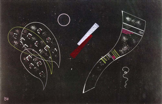 Heavy between Light - Wassily Kandinsky -1935 by Wassily Kandinsky, 23x16"( A2 size ) Poster Print
