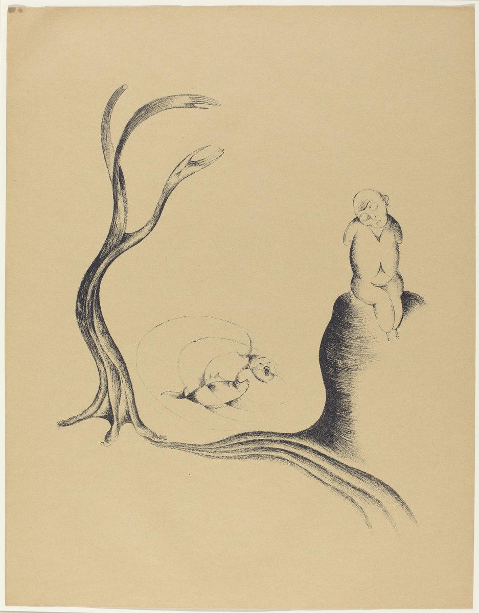 Heinrich Hoerle:Der Baum der Sehnsucht (The Tree of Longing),16x12"(A3) Poster