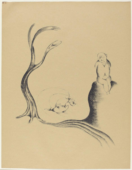 Heinrich Hoerle:Der Baum der Sehnsucht (The Tree of Longing),16x12"(A3) Poster