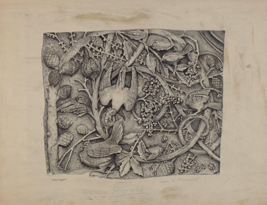 Helen Blumenstiel:Carved Stone Pattern,16x12"(A3) Poster