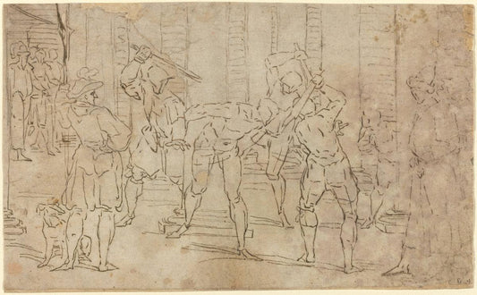 Hendrik Goltzius:Flagellation of Christ,16x12"(A3) Poster