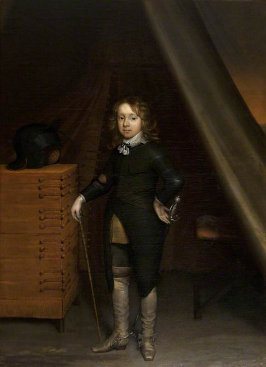 Hendrik van Brederode Aged 10, vintage artwork by Cornelis Janssen van Ceulen the Elder, 12x8" (A4) Poster