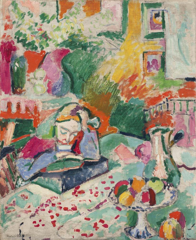 Henri Matisse - Interior with a Young Girl, vintage art, modern poster print