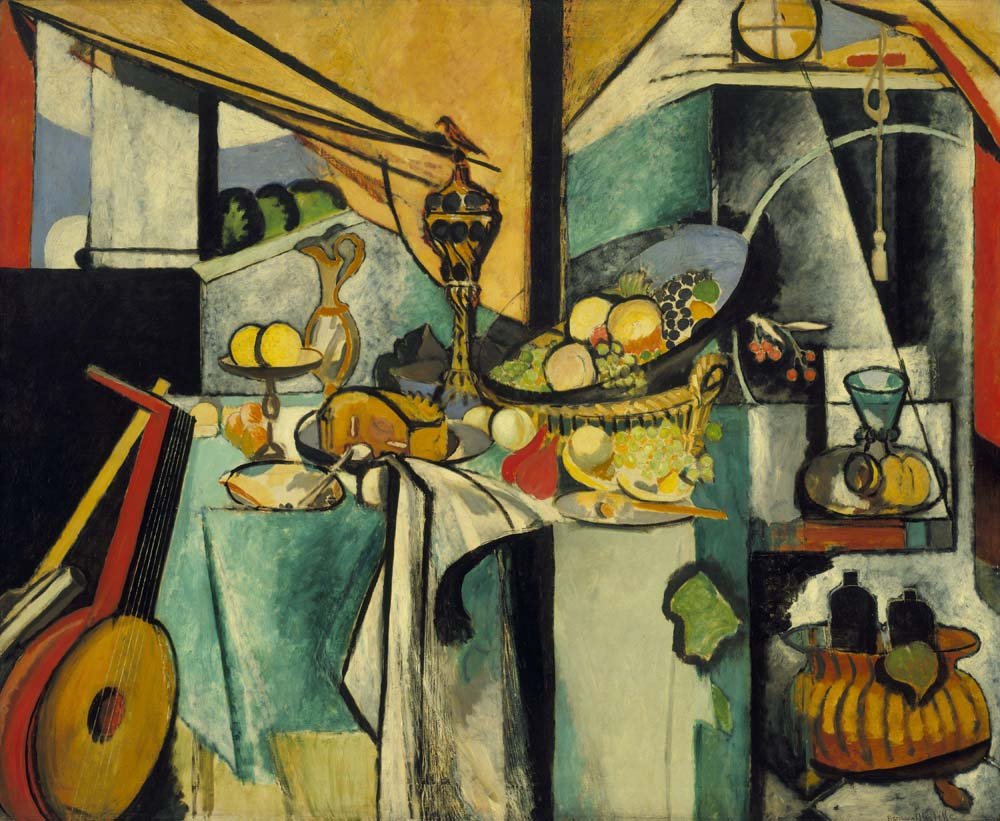 Henri Matisse - Still Life after  de Heem's La Desserte, vintage art, A3 (16x12")  Poster Print 
