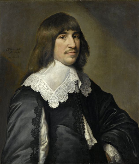 Henrick Hooft, vintage artwork by Michiel Jansz. van Mierevelt, A3 (16x12") Poster Print