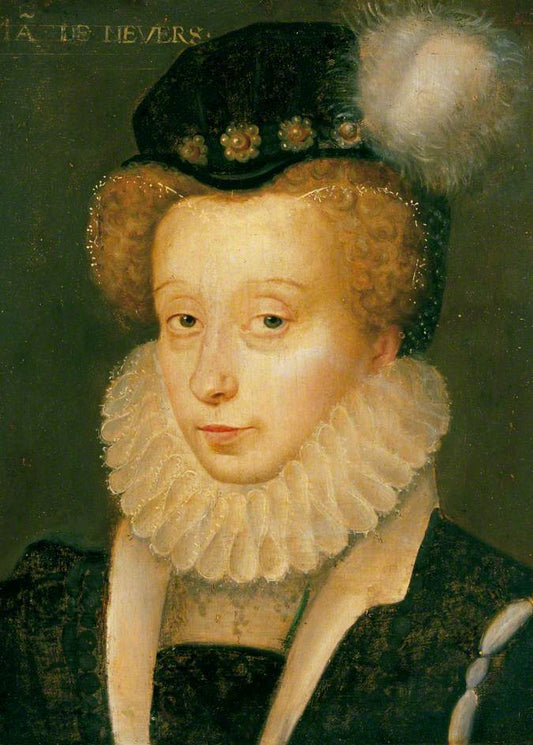 Henriette de Cleves, 4th Duchess of Nevers, vintage artwork by Franҫois Clouet, A3 (16x12") Poster Print