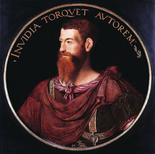 Henry FitzAlan, 19th Earl of Arundel, vintage artwork by Hans Eworth, A3 (16x12") Poster Print