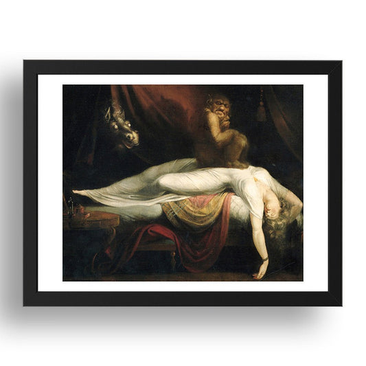 Henry Fuseli - The Nightmare [1781], vintage artwork in A3 (17x13") Black Frame