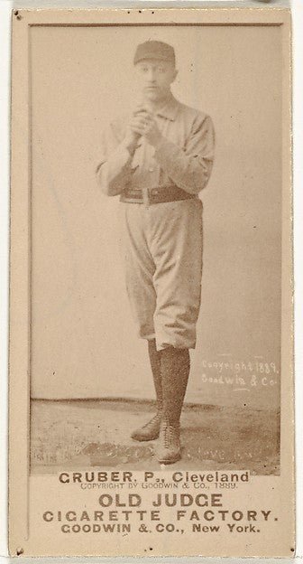 Henry Gruber Pitcher Cleveland from the Old Judge series fo-16x12"(A3) Poster