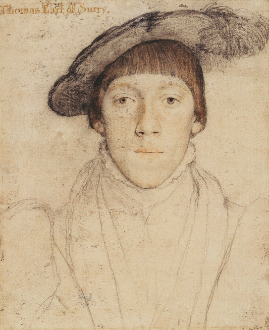Henry Howard, Earl of Surrey (1516/17-1547), vintage artwork by Hans Holbein the Younger, A3 (16x12") Poster Print
