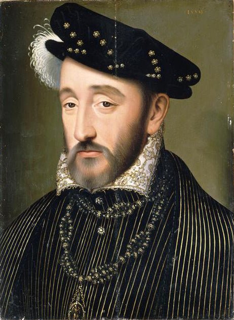 Henry II of France (detail), vintage artwork by Franҫois Clouet, A3 (16x12") Poster Print