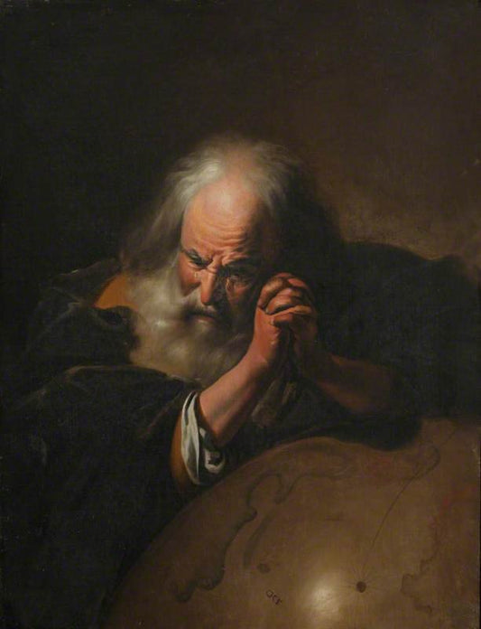 Heraclitus: The 'Weeping Philosopher', vintage artwork by Paulus Moreelse, A3 (16x12") Poster Print