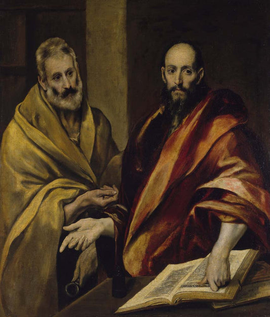 st's peter & paul by El Greco,1587-92, 12x8" (A4) Poster