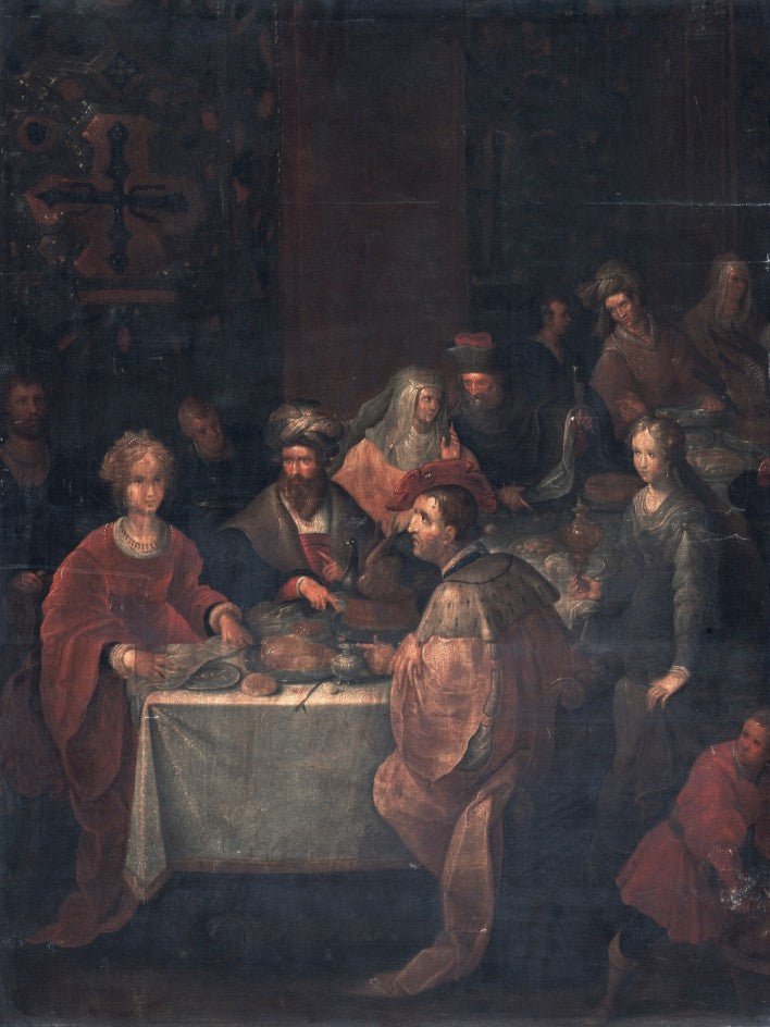Herod's Feast, vintage artwork by Franz Francken the Elder, A3 (16x12") Poster Print