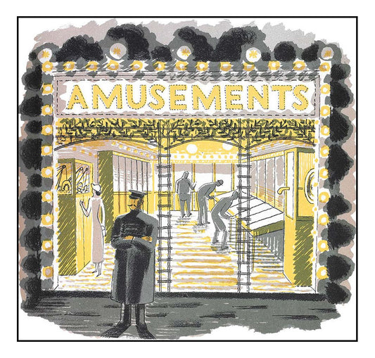 High Street Series: amusement arcade by Eric Ravilious, vintage art, A3 (16x12") Poster Print