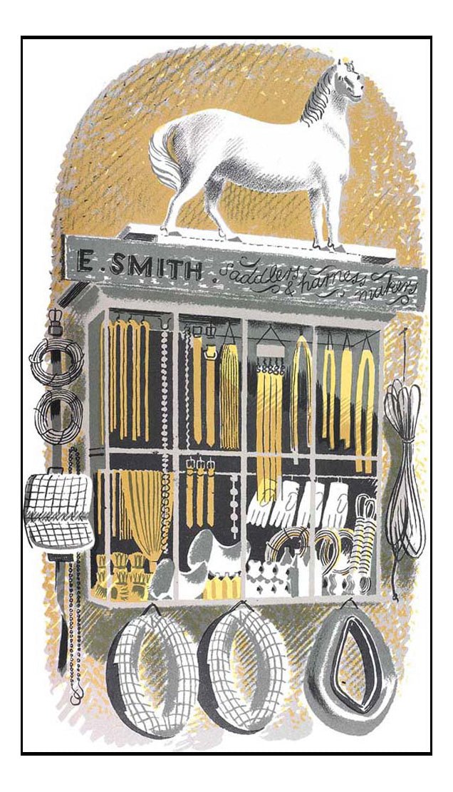 High Street Series: saddlers-and-harness-makers by Eric Ravilious, vintage art, A3 (16x12") Poster Print