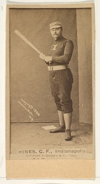 :Hines Center Field Indianapolis from the Old Judge series f-16x12"(A3) Poster