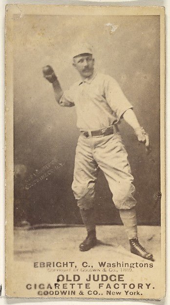 Hiram "Hi" C. Ebright Catcher Washington Nationals from the-16x12"(A3) Poster