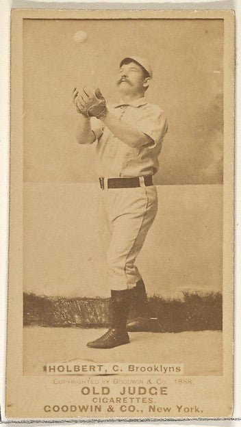 :Holbert Catcher Brooklyn Bridegrooms from the Old Judge ser-16x12"(A3) Poster